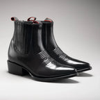 Joe Boots Men”s 100C Chameleon J Toe Ankle Boot–Black - OriginalWestern.com