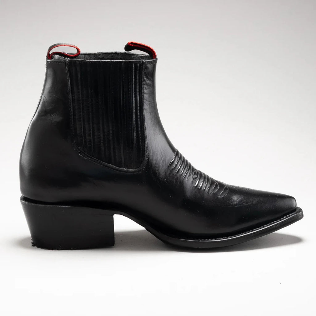 Joe Boots Men”s 100C Chameleon J Toe Ankle Boot–Black - OriginalWestern.com