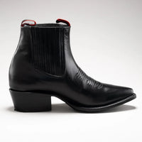 Joe Boots Men”s 100C Chameleon J Toe Ankle Boot–Black - OriginalWestern.com