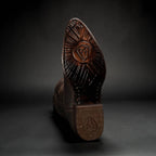 Joe Boots Men”s 600C Leather Classic J Toe Cowboy Boots–Brown - OriginalWestern.com