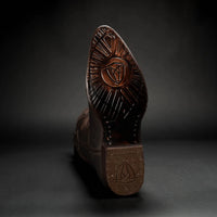 Joe Boots Men”s 600C Leather Classic J Toe Cowboy Boots–Brown - OriginalWestern.com