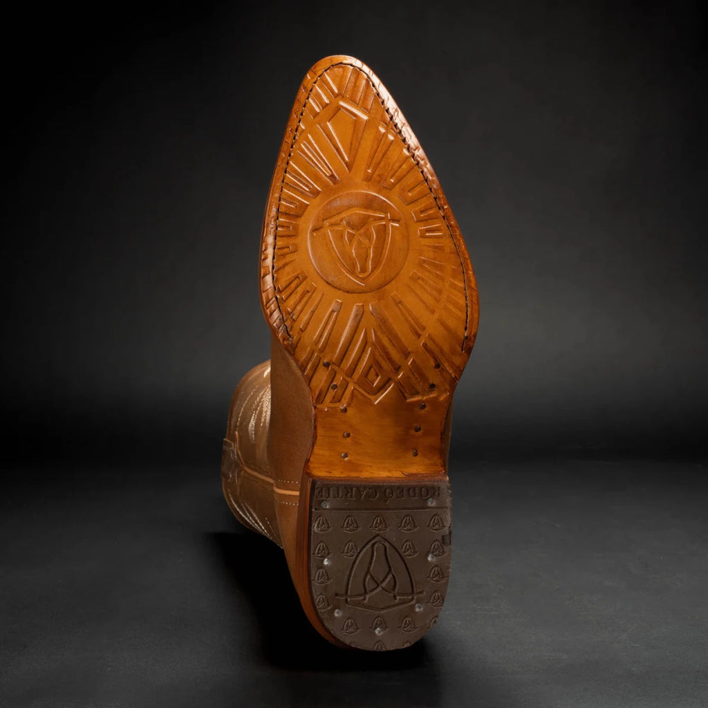 Joe Boots Men”s 600C Leather Classic J Toe Cowboy Boots–Tan - OriginalWestern.com