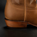 Joe Boots Men”s 600C Leather Classic J Toe Cowboy Boots–Tan - OriginalWestern.com
