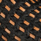 Joe Boots Men”s Braided Leather and Hair Tribute Square Toe Boot–Black - OriginalWestern.com