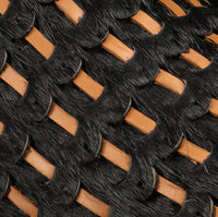 Joe Boots Men”s Braided Leather and Hair Tribute Square Toe Boot–Black - OriginalWestern.com