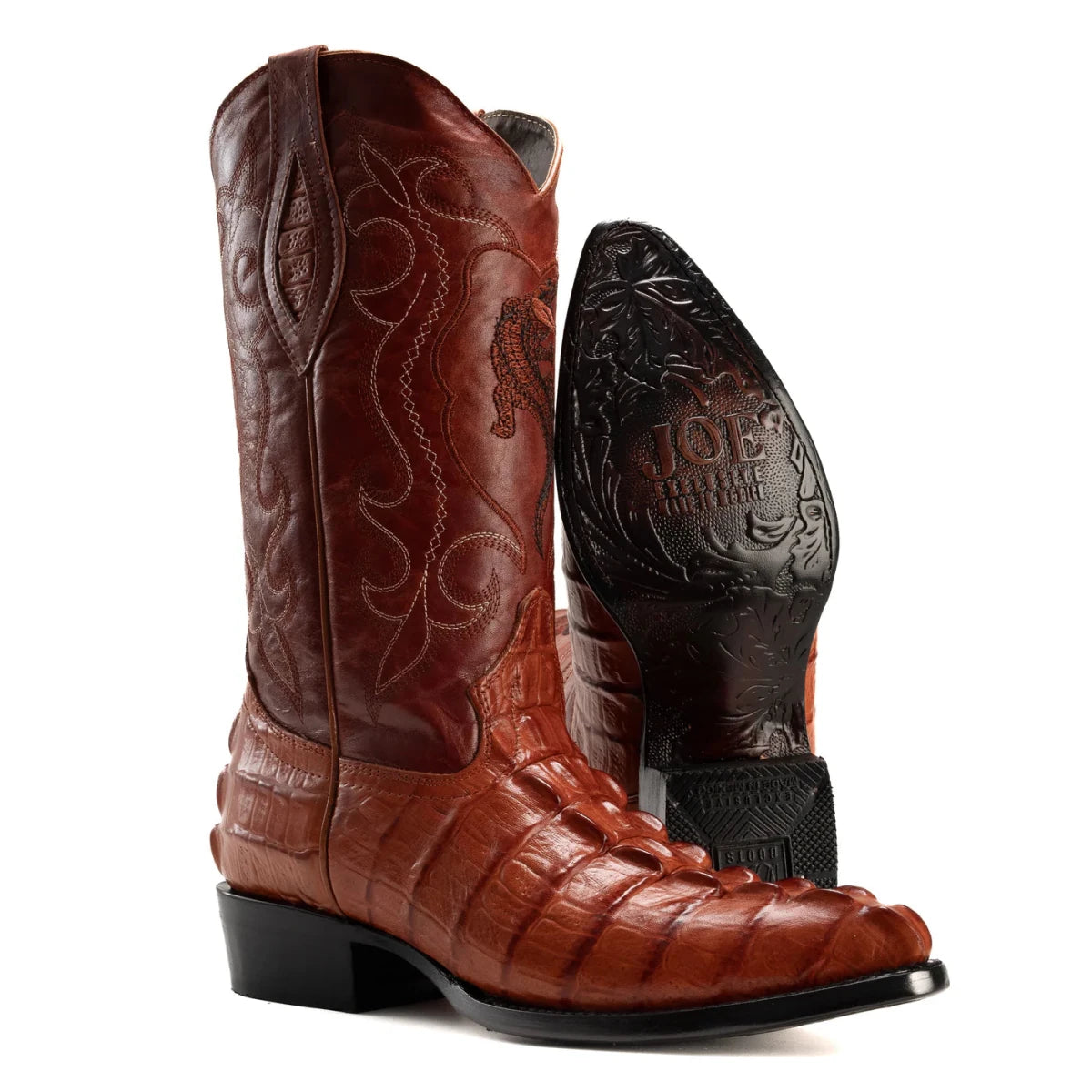 Joe Boots Men”s Caiman J Toe Cowboy Boot–Shedron - OriginalWestern.com