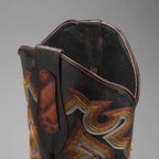 Joe Boots Men”s Caiman Leather Square Toe Cowboy Boots–Cognac - OriginalWestern.com