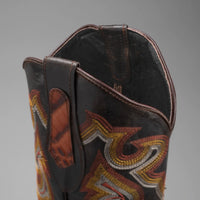 Joe Boots Men”s Caiman Square Toe Cowboy Boots and Belt Combo–Cognac - OriginalWestern.com