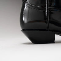 Joe Boots Men”s Chameleon Leather J Toe Cowboy Boots–Black - OriginalWestern.com