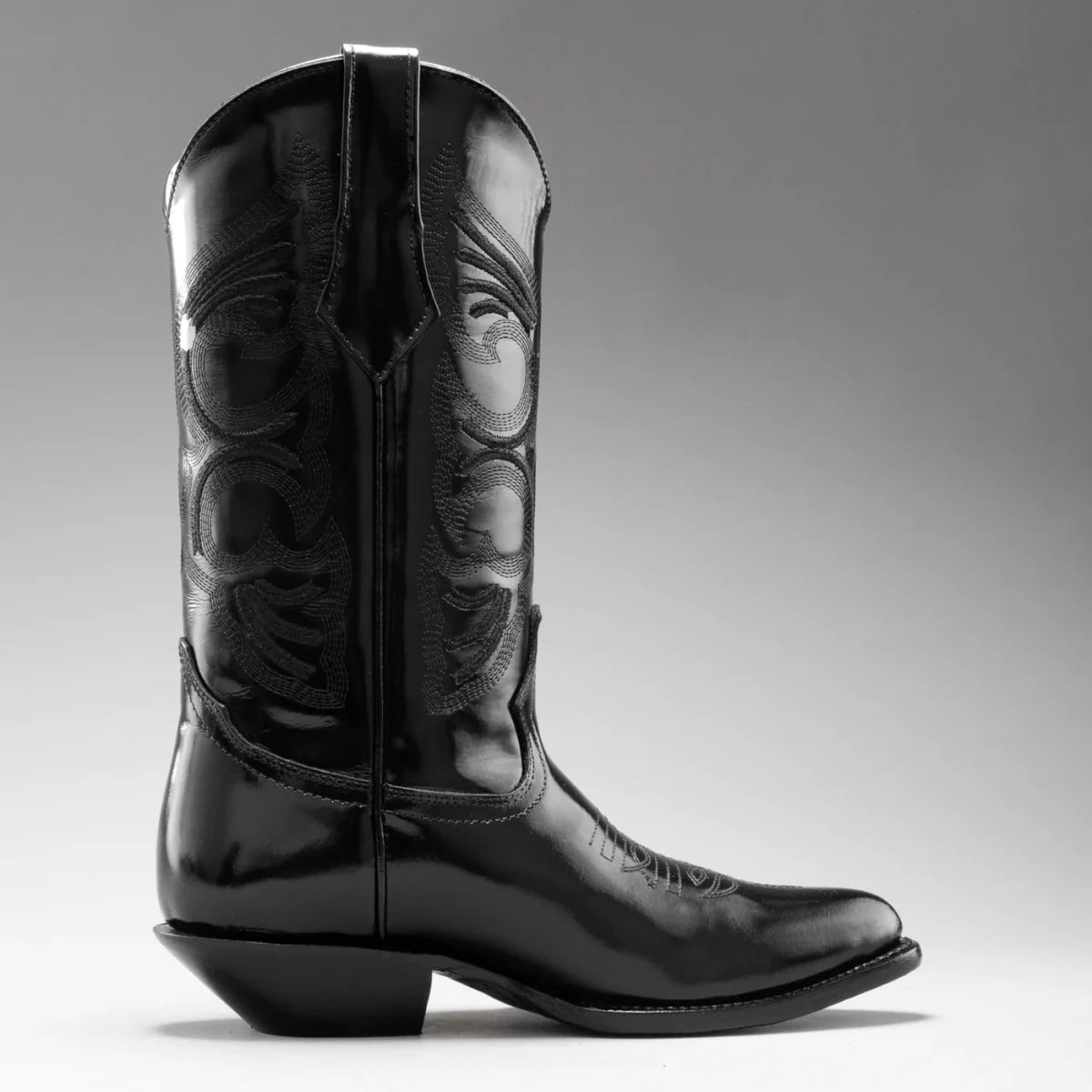 Joe Boots Men”s Chameleon Leather J Toe Cowboy Boots–Black - OriginalWestern.com