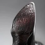 Joe Boots Men”s Chameleon Leather J Toe Cowboy Boots–Wine - OriginalWestern.com