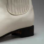 Joe Boots Men”s Charro Leather Round Toe Ankle Boot–Bone - OriginalWestern.com