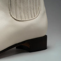Joe Boots Men”s Charro Leather Round Toe Ankle Boot–Bone - OriginalWestern.com