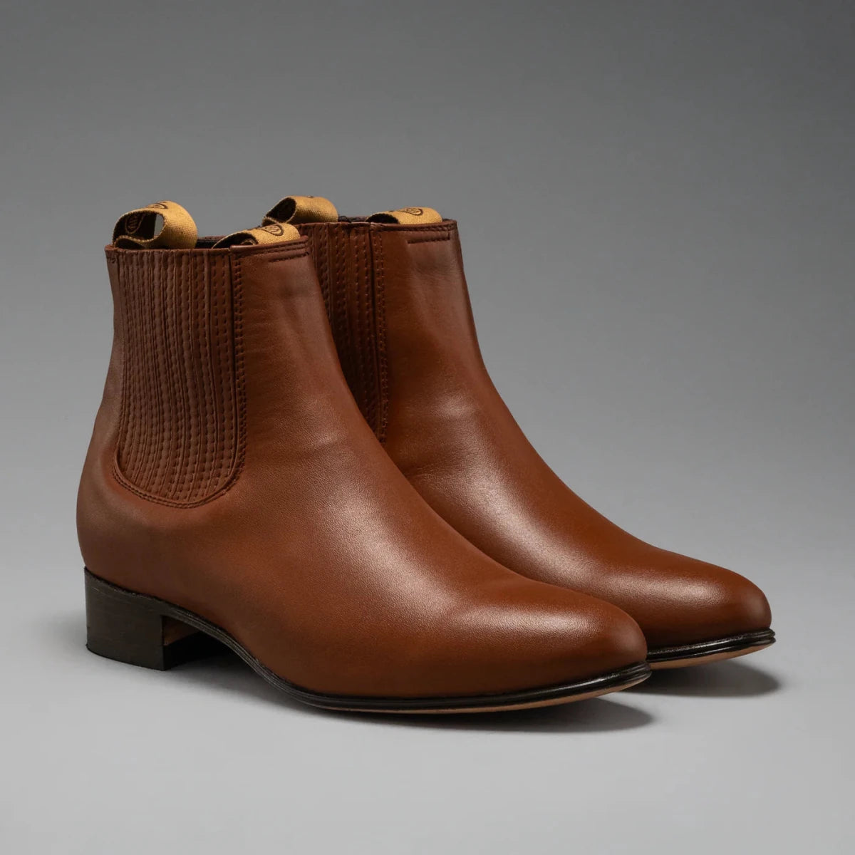Joe Boots Men”s Charro Leather Round Toe Ankle Boot–Honey - OriginalWestern.com