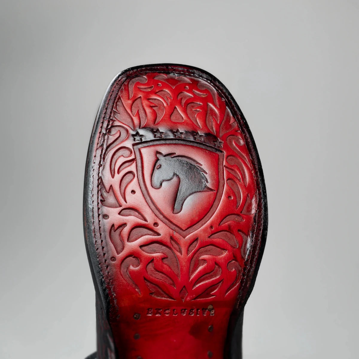Joe Boots Men's Chelydra Turtle Leather Square Toe Cowboy Boots – Black Cherry - OriginalWestern.com