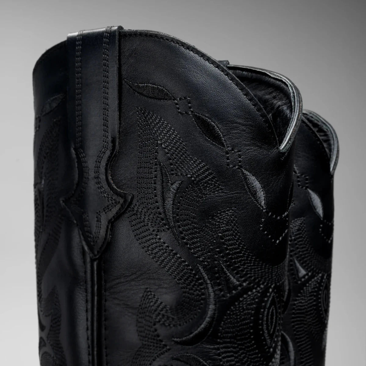 Joe Boots Men”s Classic Full Leather J Toe Cowboy Boot–Black - OriginalWestern.com