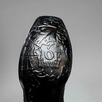 Joe Boots Men's Exotic Python Snakeskin Print Dubai Square Toe Boots with Zipper - Black - OriginalWestern.com