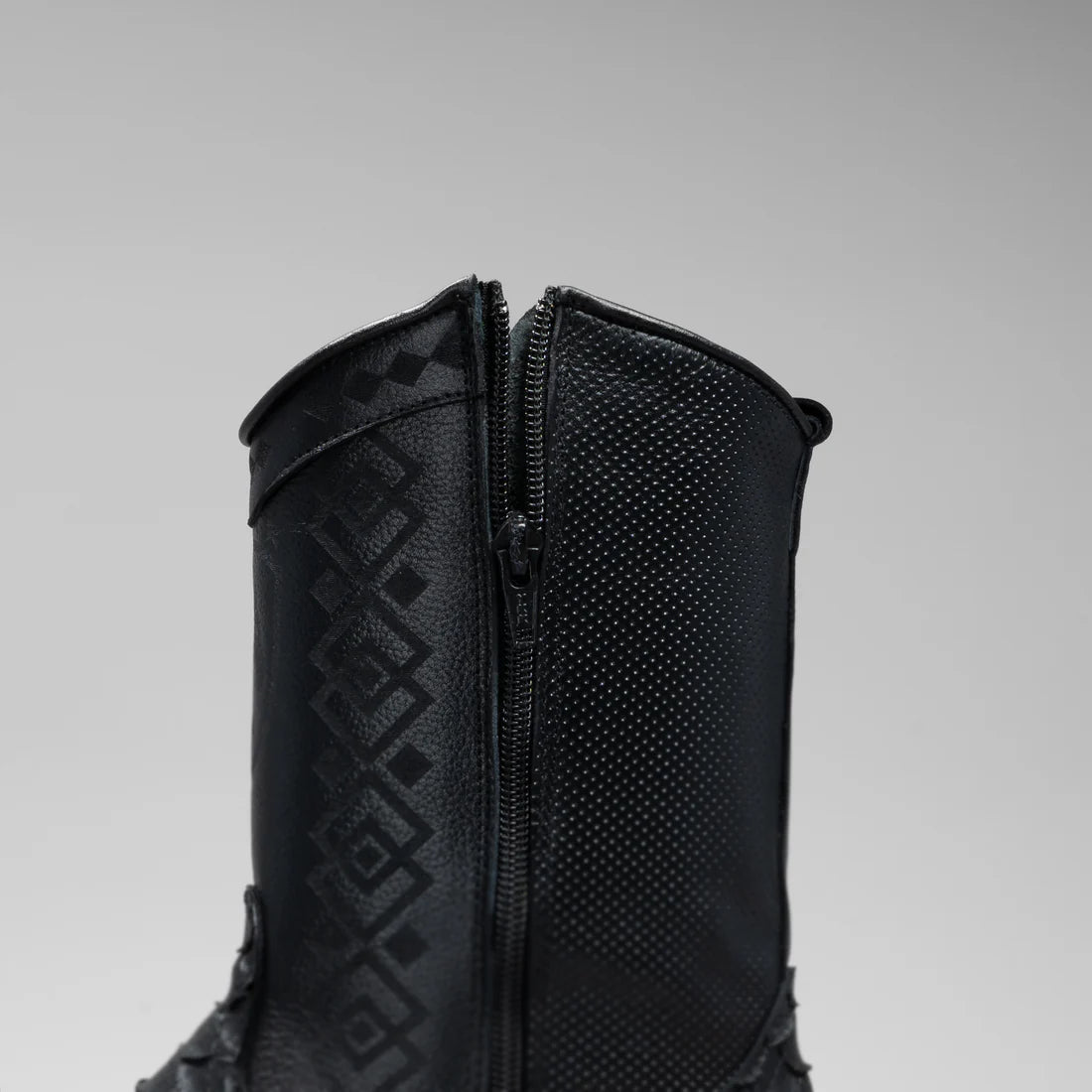 Joe Boots Men's Exotic Python Snakeskin Print Dubai Square Toe Boots with Zipper - Black - OriginalWestern.com