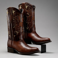Joe Boots Men”s Lizard Tribute J Toe Cowboy Boots and Belt Combo - OriginalWestern.com