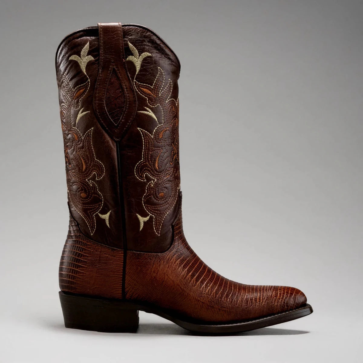 Joe Boots Men”s Lizard Tribute J Toe Cowboy Boots–Honey - OriginalWestern.com