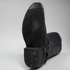 Joe Boots Men”s Motorcycle Biker Square Toe Boots–Black - OriginalWestern.com