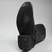 Joe Boots Men”s Motorcycle Biker Square Toe Boots–Black - OriginalWestern.com