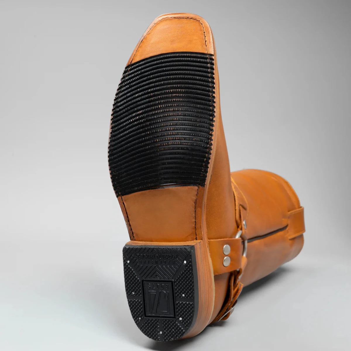 Joe Boots Men”s Motorcycle Biker Square Toe Boots–Miel - OriginalWestern.com