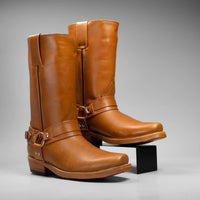 Joe Boots Men”s Motorcycle Biker Square Toe Boots–Miel - OriginalWestern.com