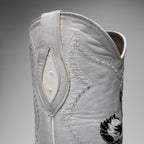 Joe Boots Men”s Ostrich J Toe Corboy Boots and Belt Combo–Bone - OriginalWestern.com
