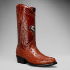 Joe Boots Men”s Ostrich J Toe Cowboy Boots–Shedron - OriginalWestern.com