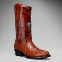 Joe Boots Men”s Ostrich J Toe Cowboy Boots–Shedron - OriginalWestern.com