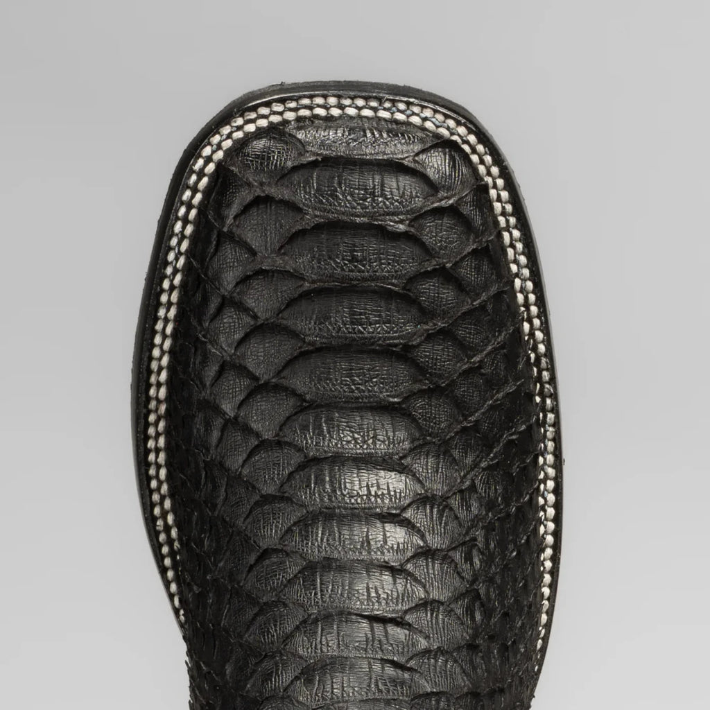 Joe Boots Men”s Phyton Square Toe Ankle Boot–Black - OriginalWestern.com