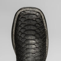 Joe Boots Men”s Phyton Square Toe Ankle Boot–Black - OriginalWestern.com