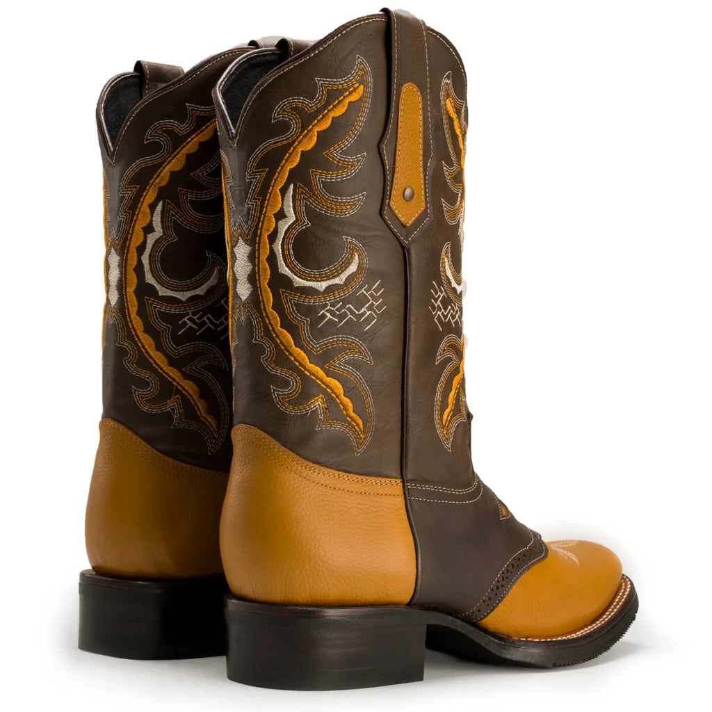 Joe Boots Men”s VE030 Torito Leather Square Toe Cowboy Boot - OriginalWestern.com