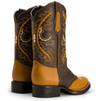 Joe Boots Men”s VE030 Torito Leather Square Toe Cowboy Boot - OriginalWestern.com