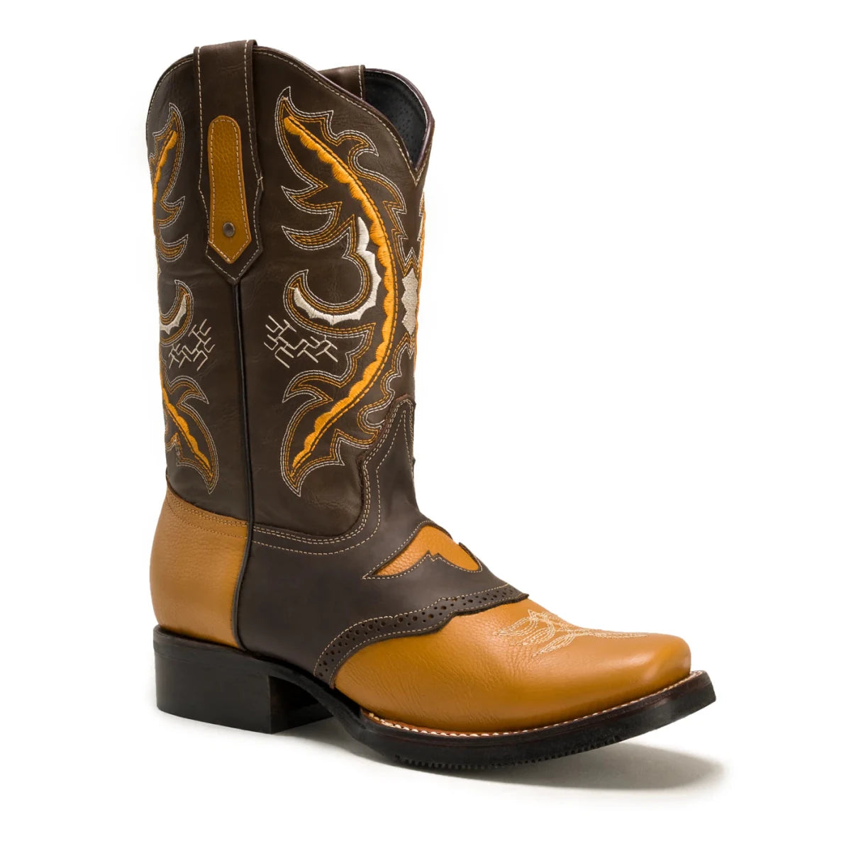 Joe Boots Men”s VE030 Torito Leather Square Toe Cowboy Boot - OriginalWestern.com