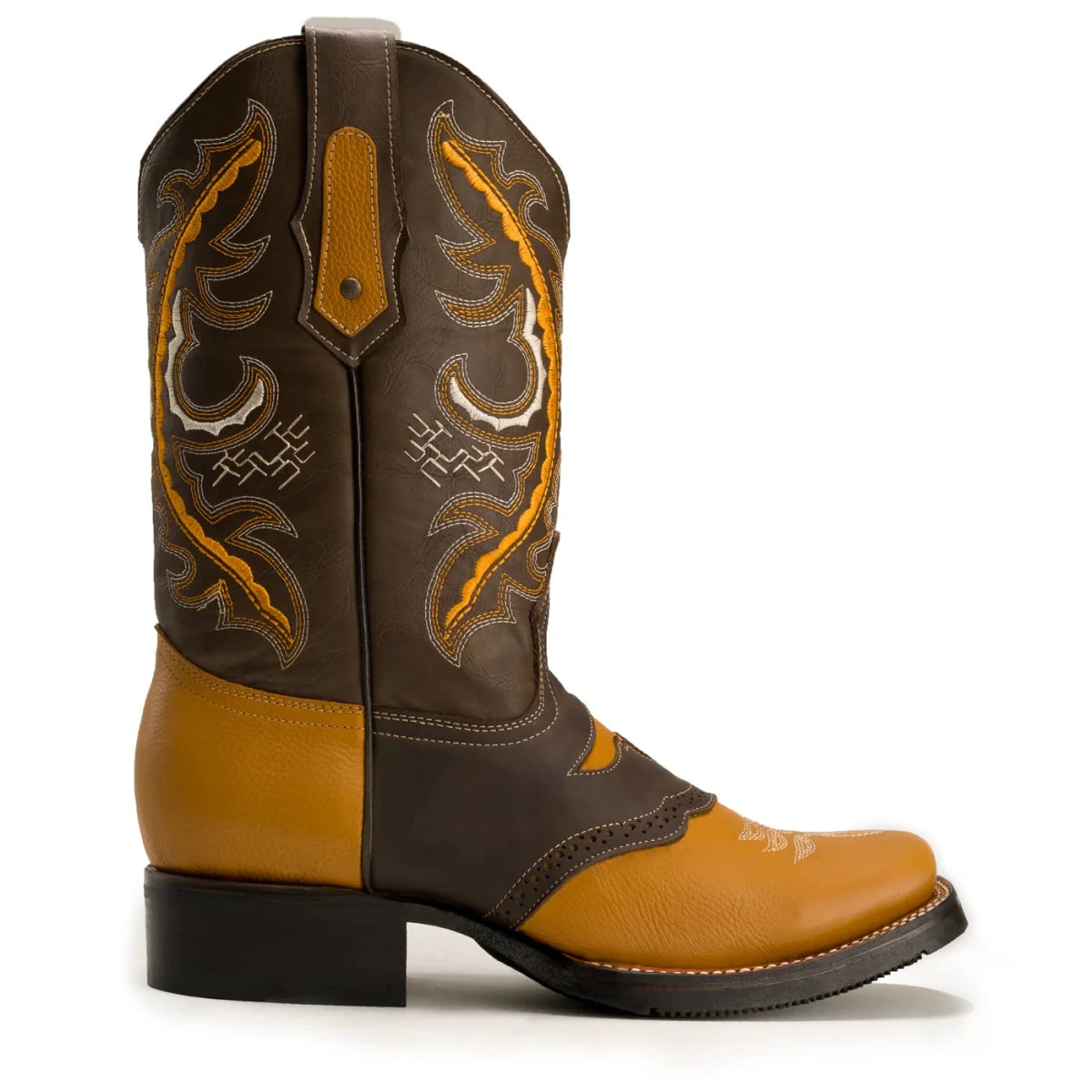 Joe Boots Men”s VE030 Torito Leather Square Toe Cowboy Boot - OriginalWestern.com