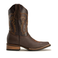 Joe Boots Men”s VE517 Leather Square Toe Cowboy Boot - OriginalWestern.com