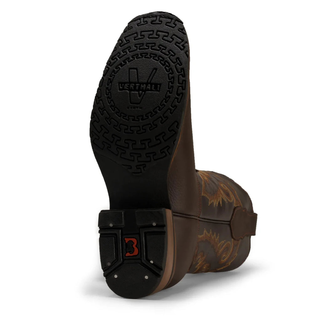 Joe Boots Men”s VE517 Leather Square Toe Cowboy Boot - OriginalWestern.com