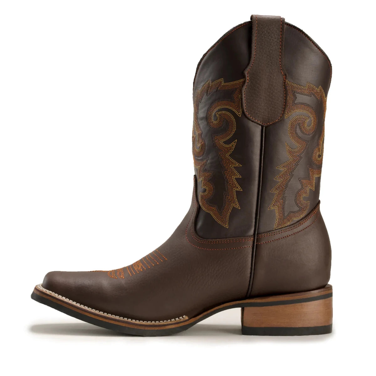 Joe Boots Men”s VE517 Leather Square Toe Cowboy Boot - OriginalWestern.com