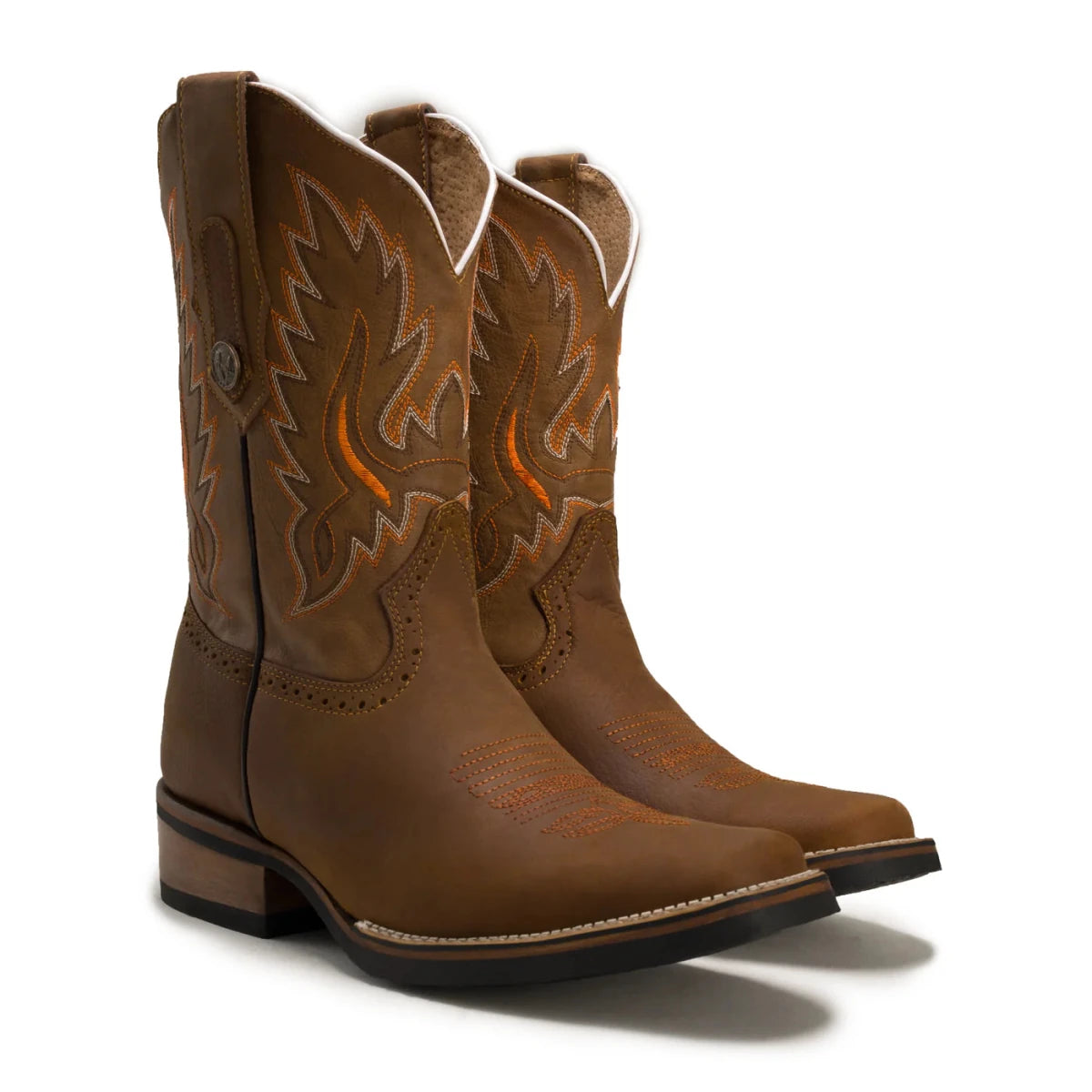 Joe Boots Men”s VE517 Square Toe Boots with Belt Combo - OriginalWestern.com