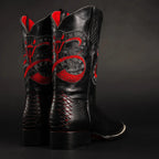 Joe Boots Men”s Viper Phyton Tribute Square Toe Cowboy Boots–Lava - OriginalWestern.com