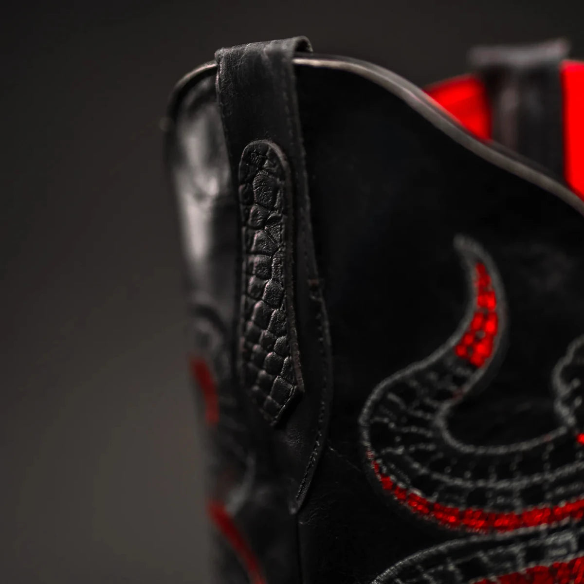 Joe Boots Men”s Viper Phyton Tribute Square Toe Cowboy Boots–Lava - OriginalWestern.com