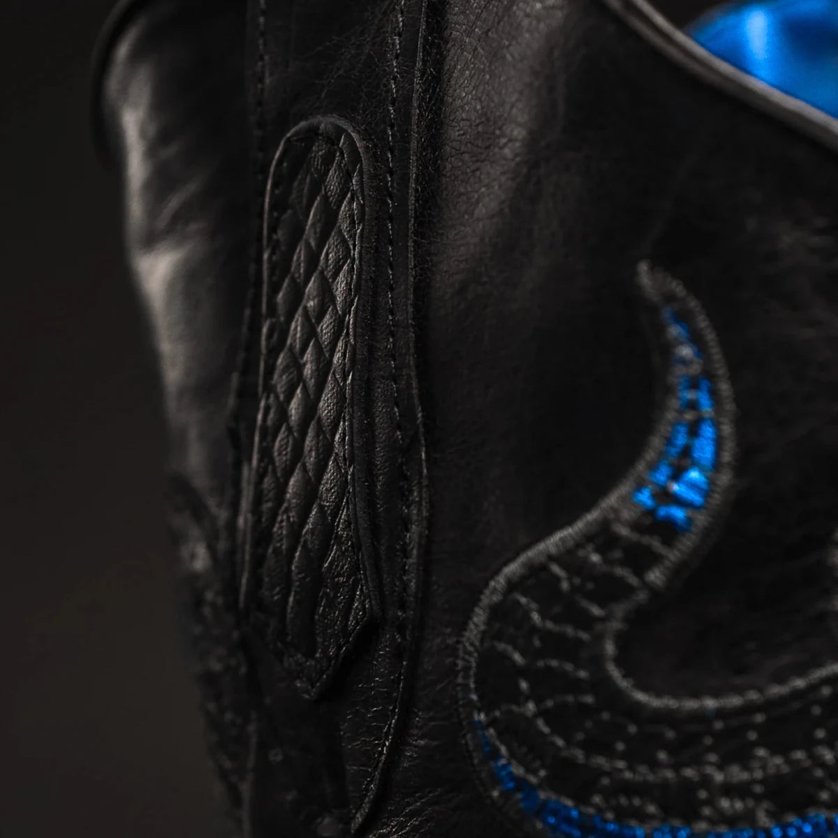 Joe Boots Men”s Viper Phyton Tribute Square Toe Cowboy Boots–Midnight - OriginalWestern.com