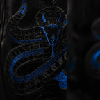 Joe Boots Men”s Viper Phyton Tribute Square Toe Cowboy Boots–Midnight - OriginalWestern.com