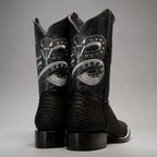 Joe Boots Men”s VIPER Python Square Toe Cowboy Boots and Belt Combo–Black - OriginalWestern.com