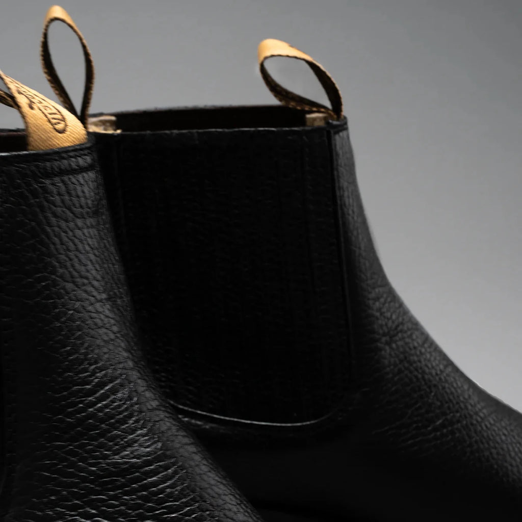 Joe Boots Men”s VS370 Classic Leather Square Toe Ankle Boot–Black - OriginalWestern.com
