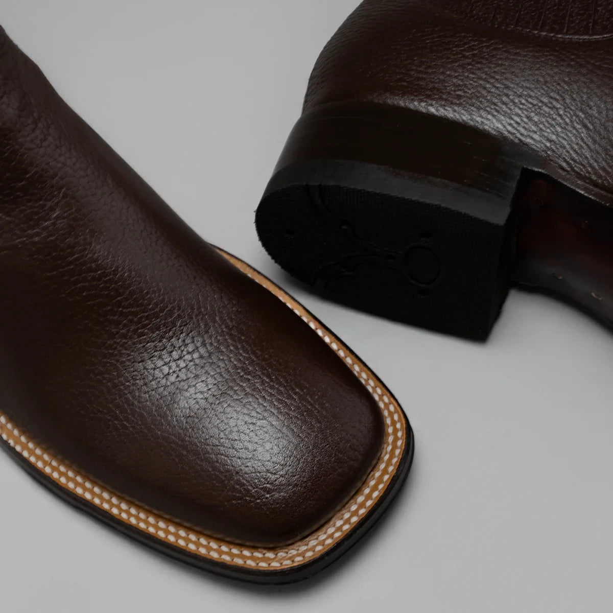 Joe Boots Men”s VS370 Classic Leather Square Toe Ankle Boot–Brown - OriginalWestern.com