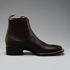 Joe Boots Men”s VS370 Classic Leather Square Toe Ankle Boot–Brown - OriginalWestern.com