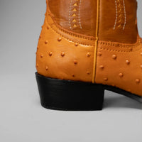 Joe Boots Ostrich Print J - Toe Cowboy Boots – Buttercup - OriginalWestern.com
